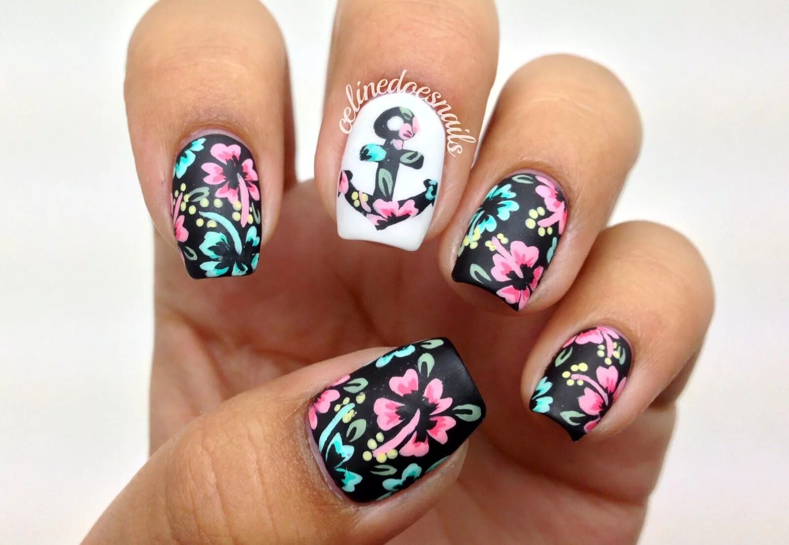 Картинки маникюр с рисунком Anchor nails Nautical nails, Nail art, Nautical nail designs