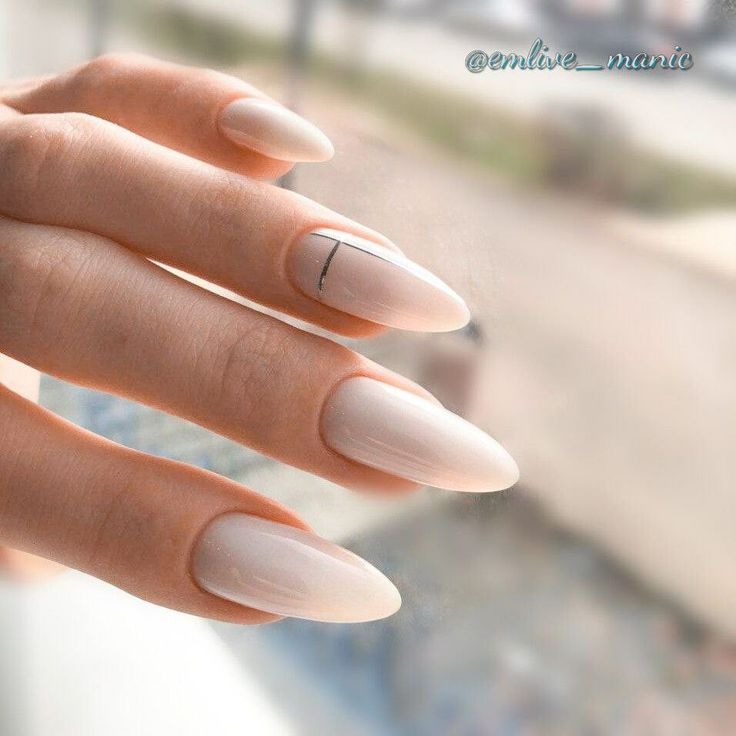 Картинки маникюра миндаль Дизайн ногтей in 2024 Manicure, Nails, Simple nails