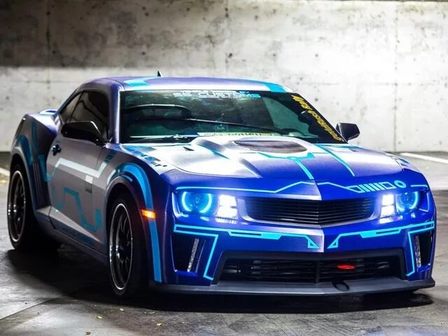 Картинки машины крутые тюнинг Camaro Tron Edition by SS Customs Camaro, Chevrolet camaro, Chevrolet