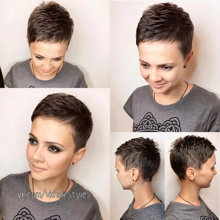 Картинки модные женские стрижки Модные стрижки и прически 2020 фото ВКонтакте Super short hair, Very short hair,