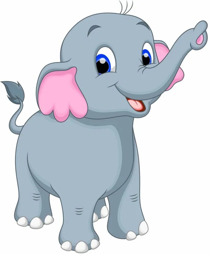 Картинки мультяшных животных Слоны, носороги, мамонты, бегемоты Cute elephant cartoon, Baby elephant cartoon,