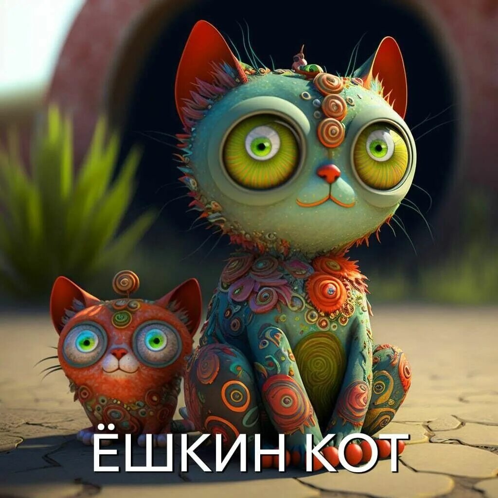 Картинки нейросеть хорошего дня Конь в пальто" и "суп с котом". Как нейросеть видит известные русские выражения 