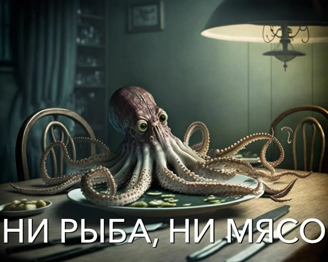 Картинки нейросеть хорошего дня Конь в пальто" и "суп с котом". Как нейросеть видит известные русские выражения 