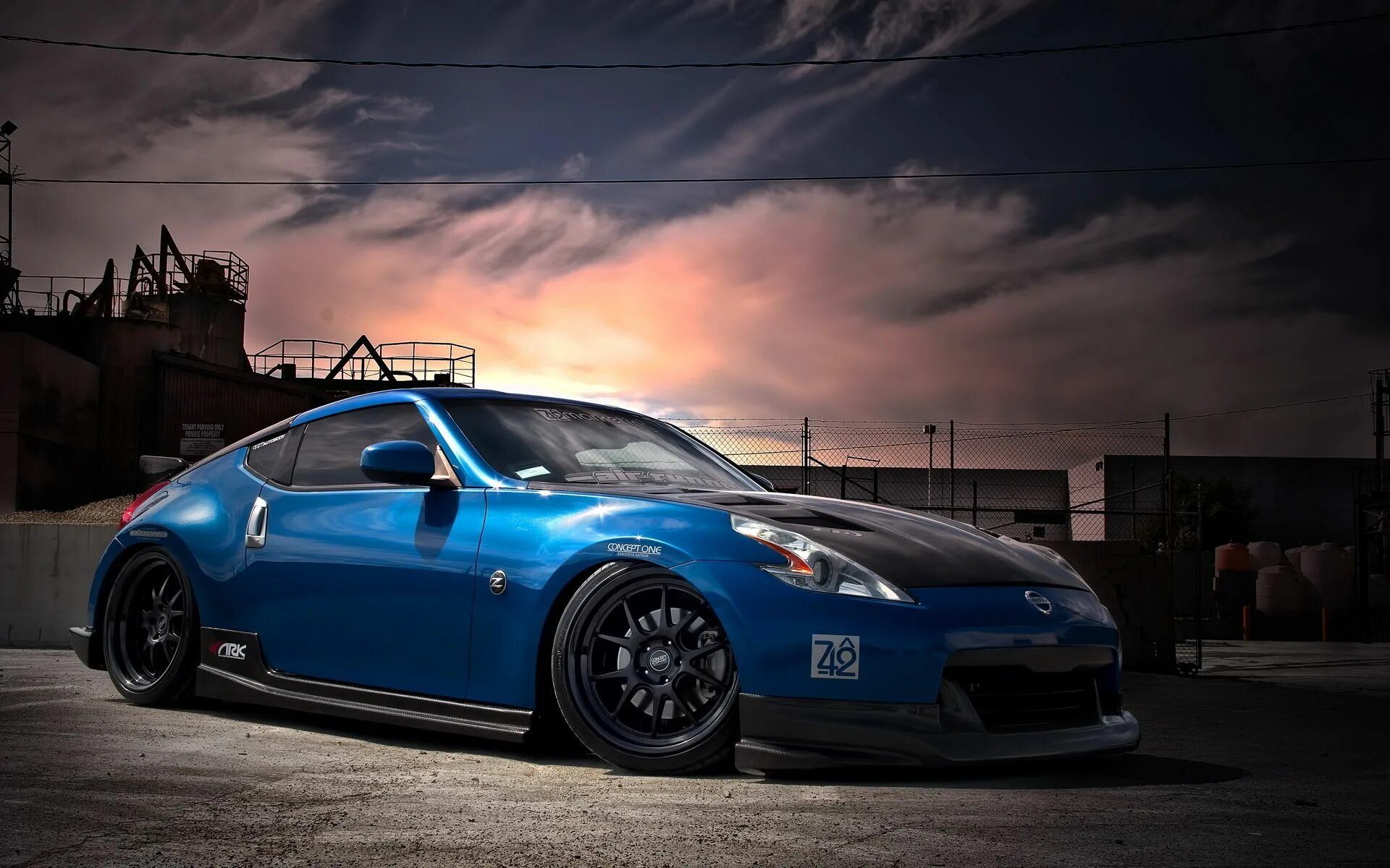 Картинки ниссан тюнинг Download wallpaper 1920x1200 nissan, 370z, tuning, blue, side view hd background