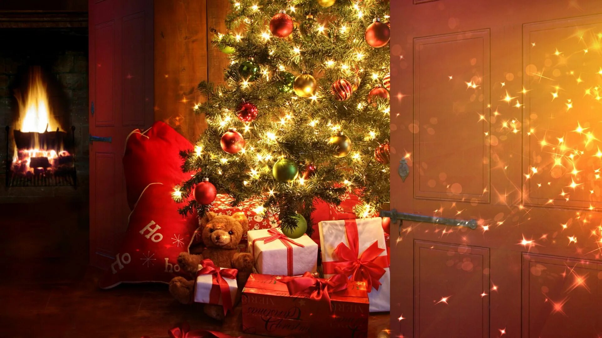 Картинки новый год качество Wallpaper : 1920x1080 px, beautiful, Christmas, gift, holiday, merry, santa, sno