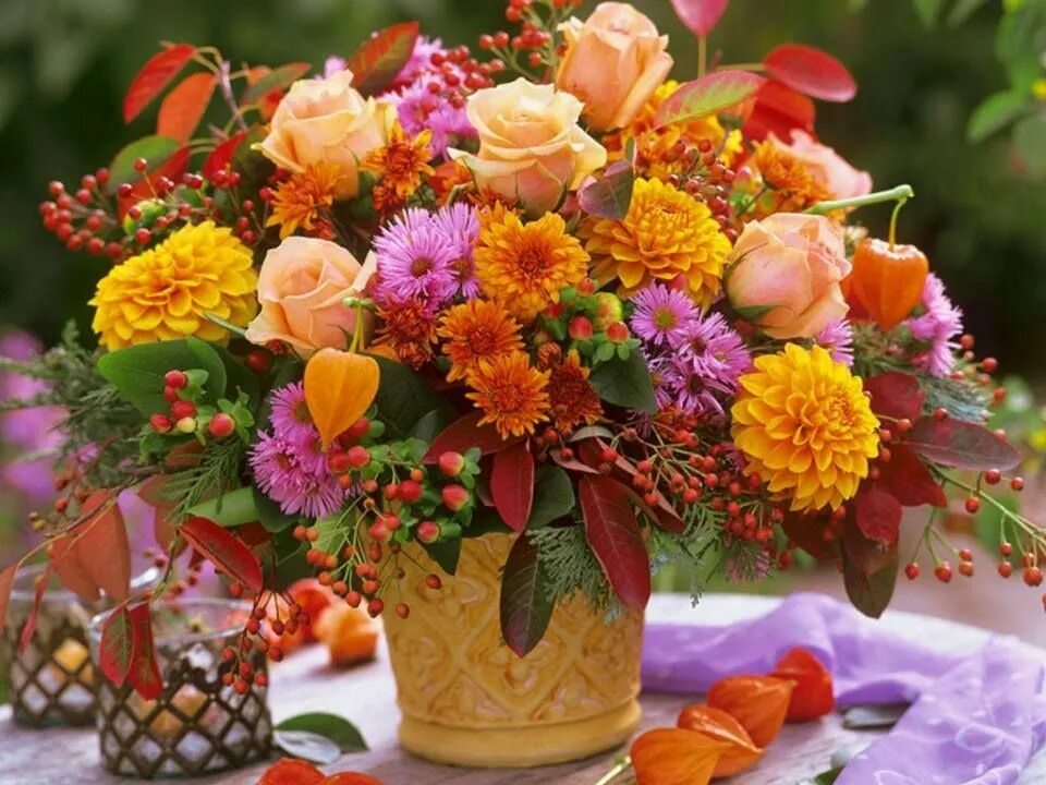 Картинки осени с букетами добрыми пожеланиями Discover Amazing Inspiration on Pinterest