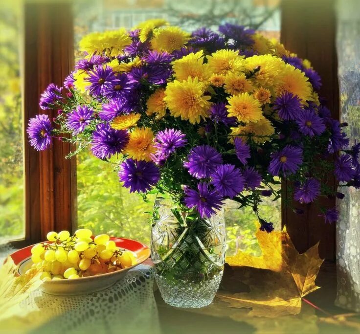 Картинки осени с букетами добрыми пожеланиями 30) Одноклассники Beautiful flowers, Same day flower delivery, Flower arrangemen