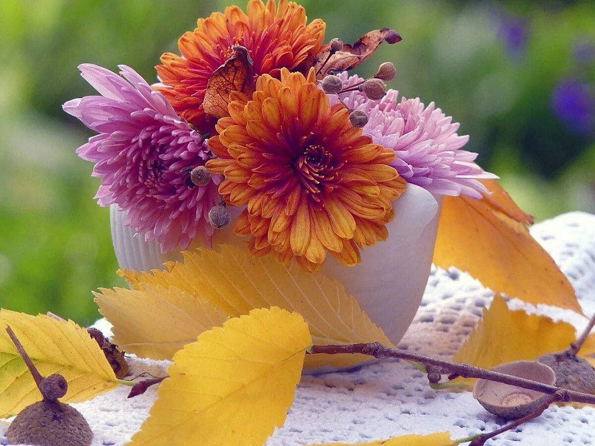 Картинки осени с добрыми пожеланиями Online Jigsaw Puzzle "Autumn still life"
