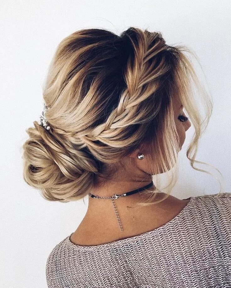 Картинки прически на средние Beautiful updo hairstyles, upstyles, elegant updo ,chignon ,bridal updo hairstyl