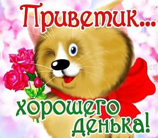 Картинки привет хорошего дня с надписью Картинки хорошего дня и настроения! (50 открыток) Картинки, Смешные смайлики, За