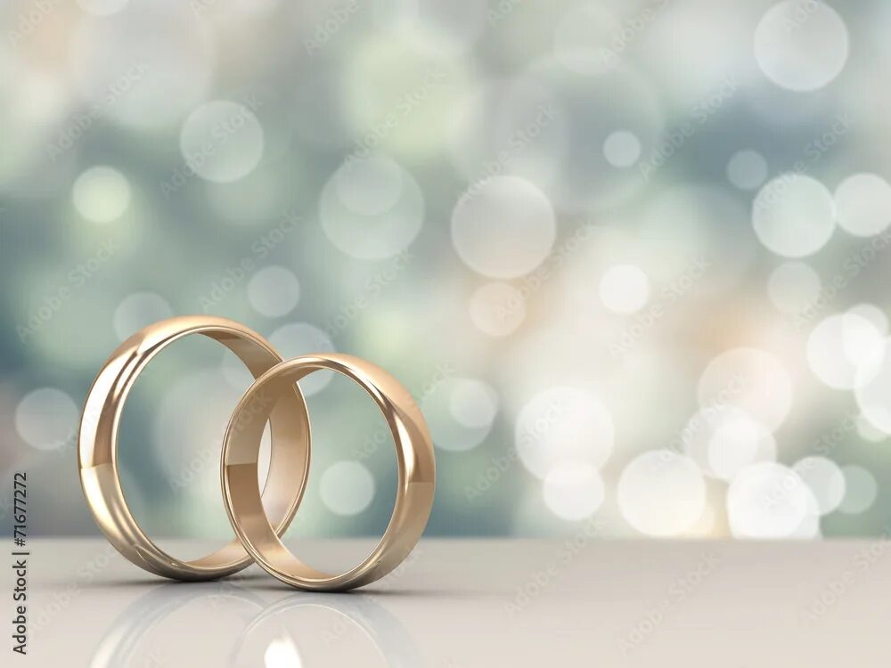 Картинки про свадьбу A pair of gold wedding rings with bokeh background Stock Illustration Adobe Stoc