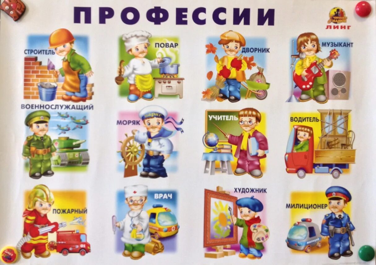 Картинки профессий работников детского сада 20.04.20 - 24.04.20г. Тема недели "Мир профессии"