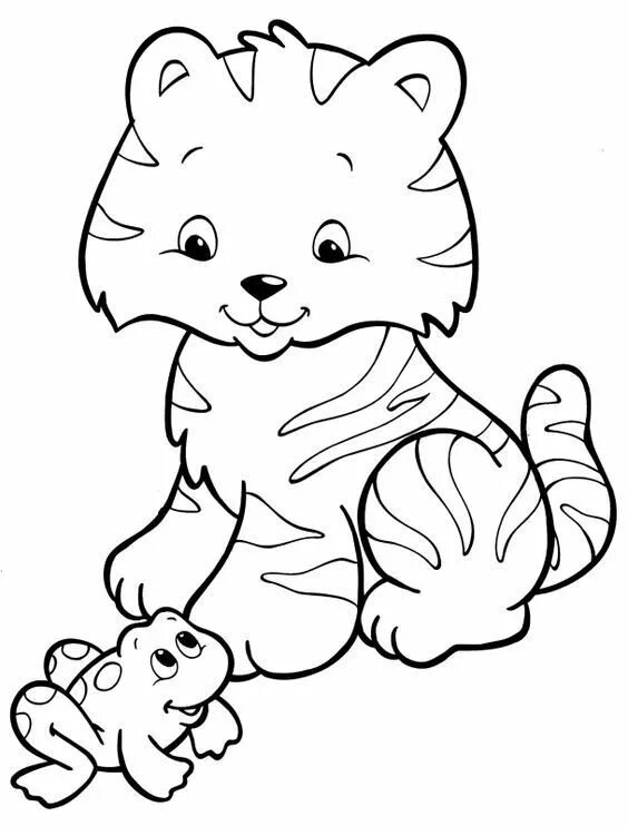 Картинки разукрашки животные Coloring Page and Line Art - Relax and Unleash Your Creativity