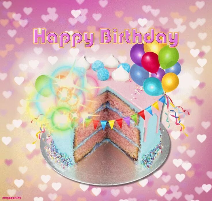 Картинки с днем рождения 14 Happy Birthday (GIF animation) Animated happy birthday wishes, Birthday wishes g