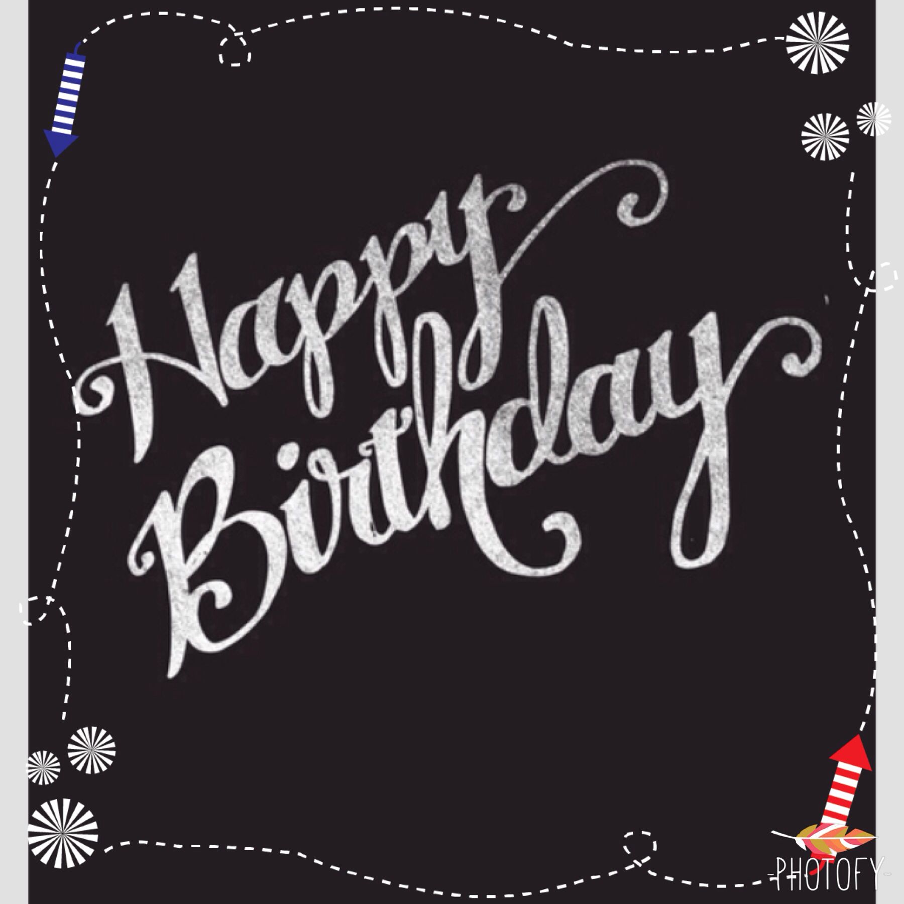 Картинки с днем рождения черные Pin by Grammie Newman on Birthday Happy birthday text, Happy birthday calligraph