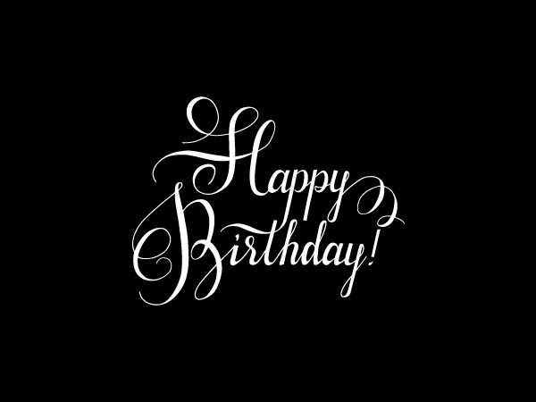Картинки с днем рождения черные Lettering, part 2 :: Behance