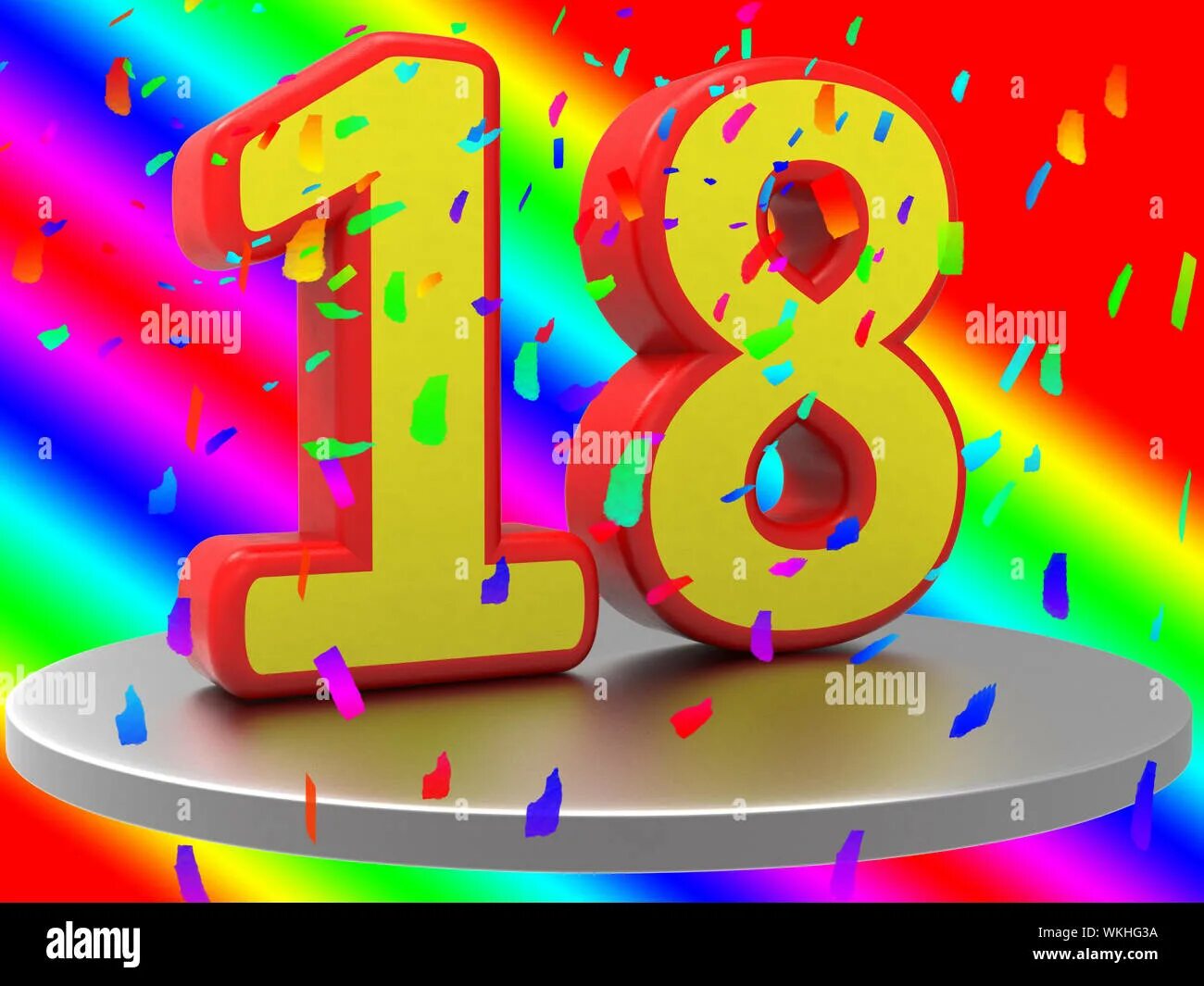 Картинки с днем рождения девушке 18 лет Birthday Eighteenth Meaning Happy Anniversary And Congratulating Stock Photo - A