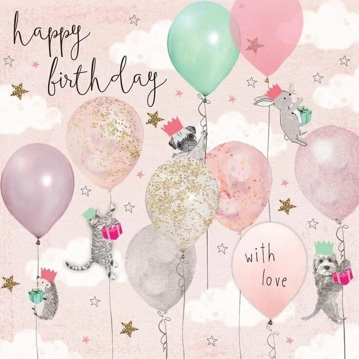 Картинки с днем рождения девушке стильные Pin by Barb B on Birthday Happy birthday greetings, Birthday wishes cards, Birth