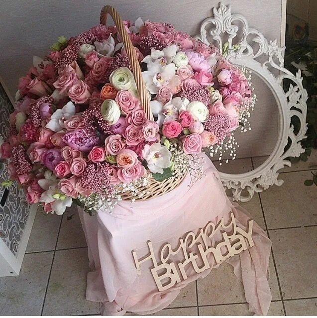 Картинки с днем рождения девушке цветы Pin on ⭐ ️Ᏸi ᖇ τнɖąყ ⭐ Happy birthday flower, Happy birthday flowers wishes, Birt