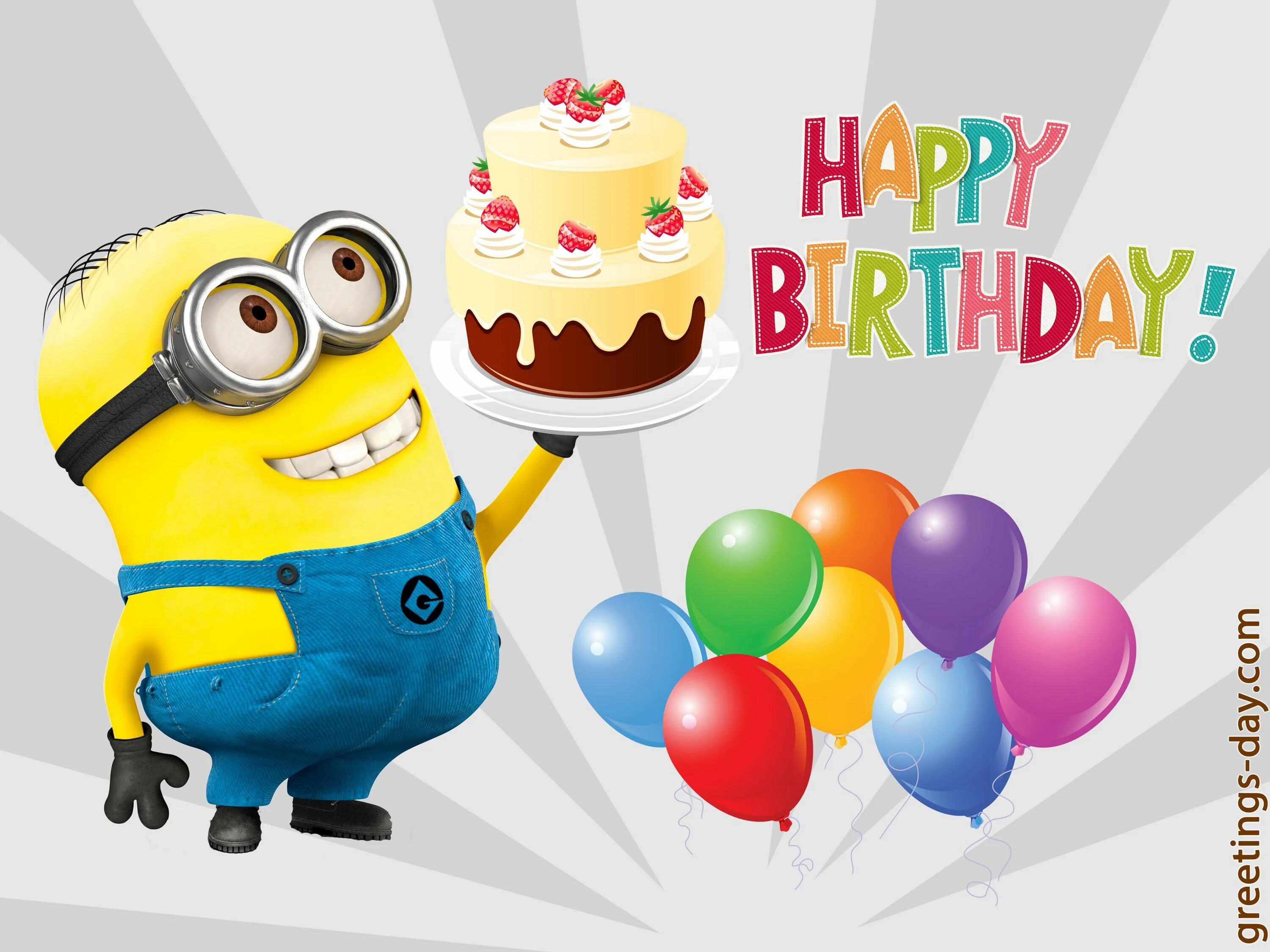 Картинки с днем рождения прикольные короткие Tony Kelley Happy birthday minions, Happy birthday minions gif, Happy birthday e
