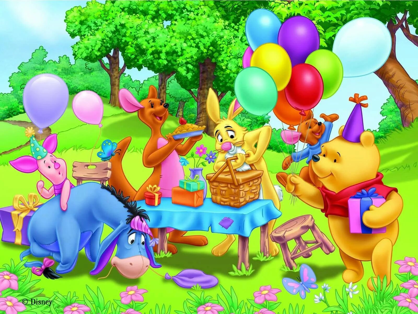 Картинки с днем рождения ребенку год Jigsaw Puzzle 540 pieces Winnie the Pooh 5 Jigidi