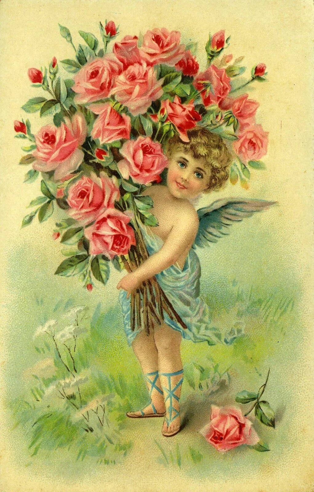 Картинки с днем рождения женщине старинные Pin on Valentine's Day Vintage valentine cards, Victorian valentines, Cupid pict