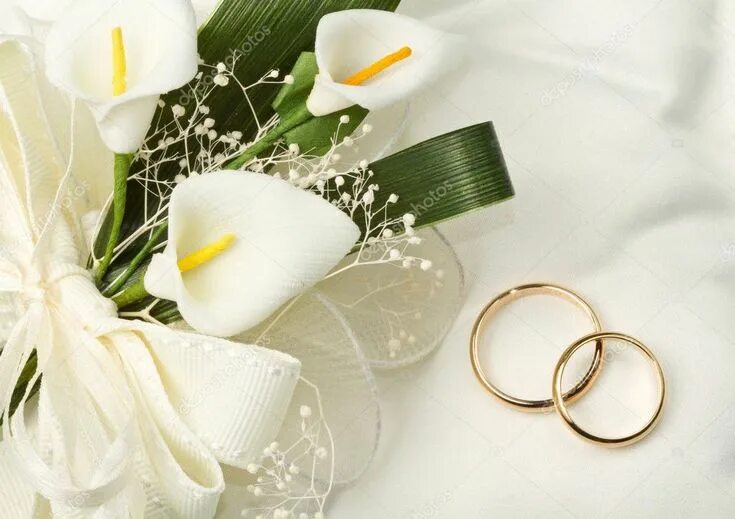 Картинки с днем свадьбы мужчине Wedding rings with calla bouquet - Stock Photo , #spon, #calla, #rings, #Wedding