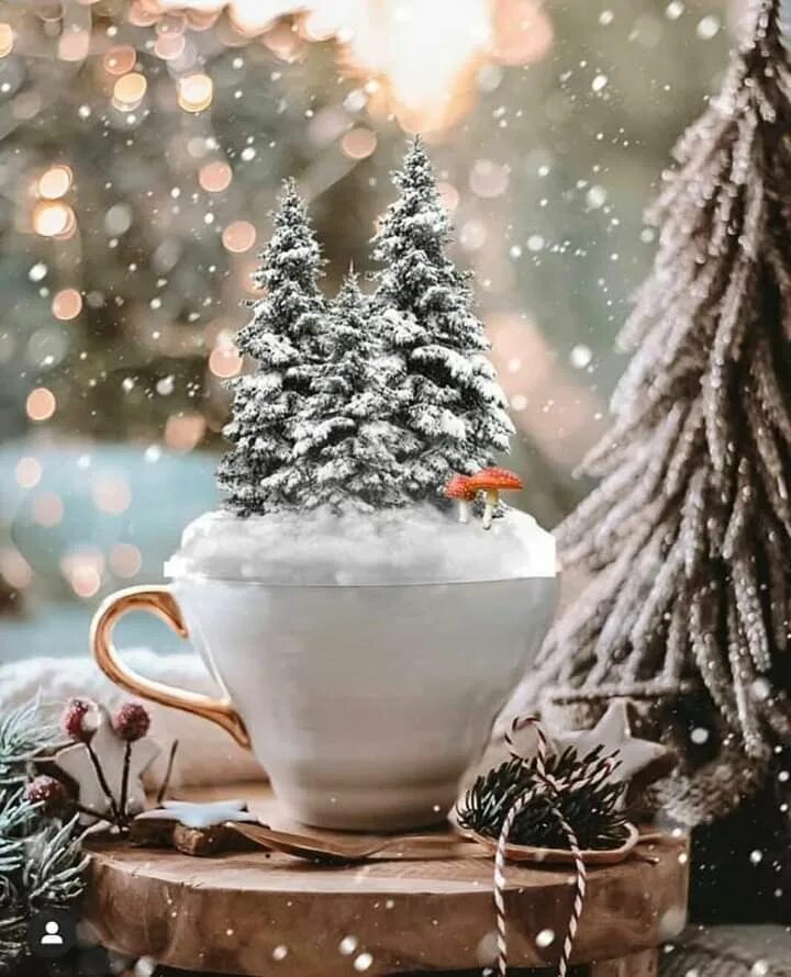 Картинки с добрым утром зимние Pin by Gabriella on Christmas Time....Natale! Christmas, Winter table setting, C