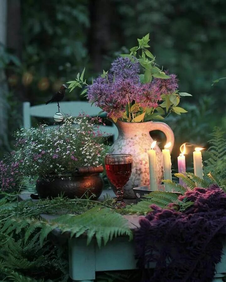 Картинки с добрым вечером красивые необычные оригинальные Pin by Michelle Kay on Stir My Soul Night garden, Midnight garden, Dream garden