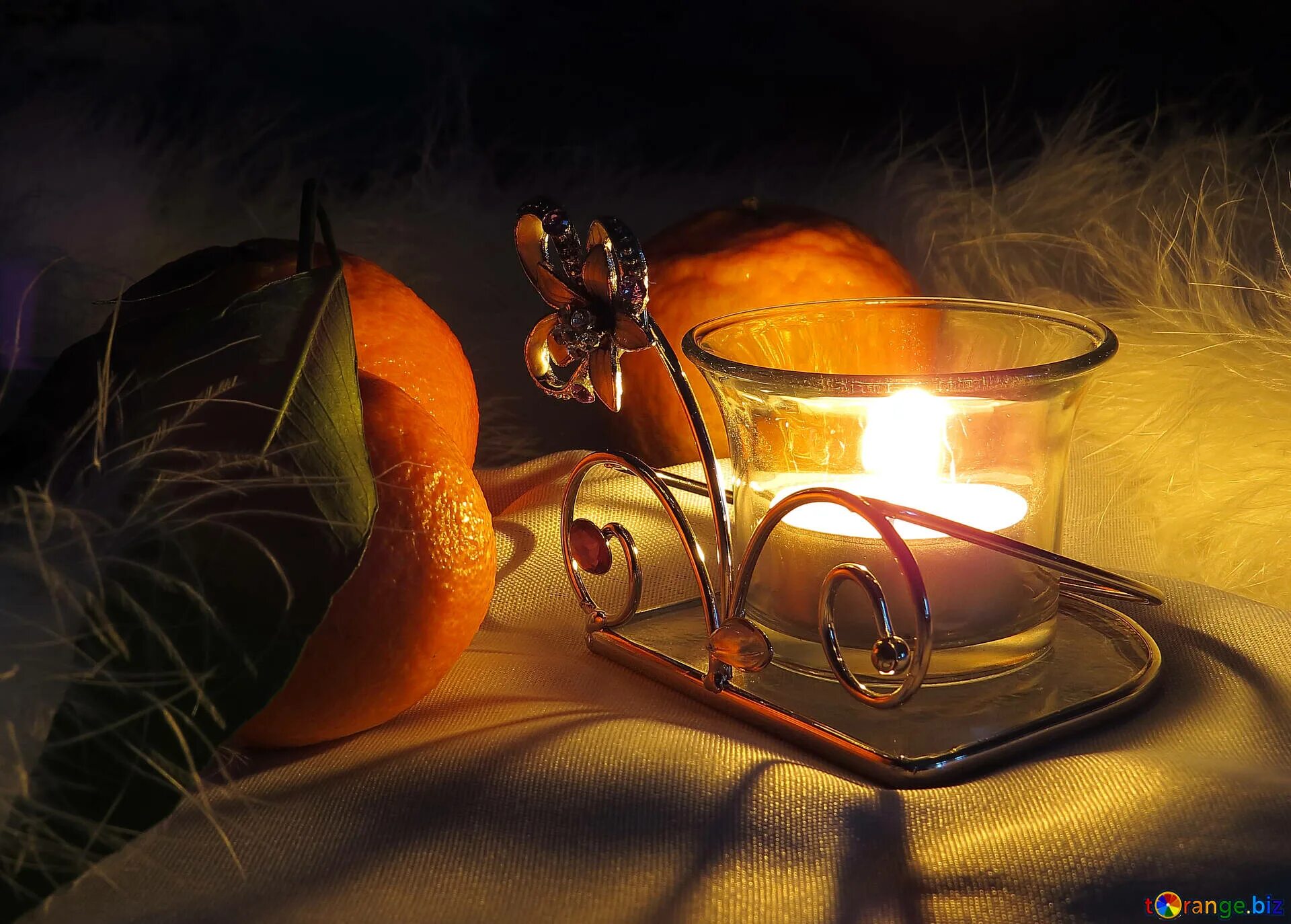 Картинки с добрым вечером красивые необычные оригинальные Winter evening by candlelight free image - № 15200