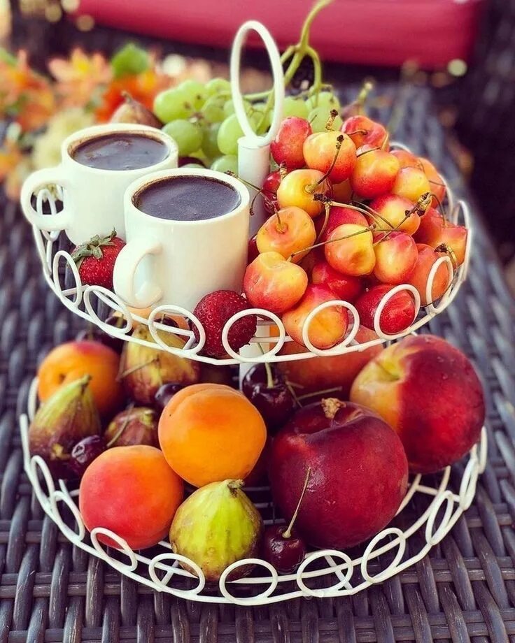 Картинки с фруктами с добрыми пожеланиями Épinglé sur Beau... Fruits et légumes, Bon café, Fruits