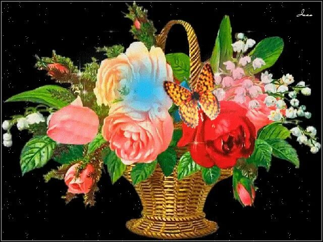 Картинки с пожеланиями красивые движущиеся бесплатно Para mi. Amigos@ Imagenes de hello, Imagenes con movimiento, Flores