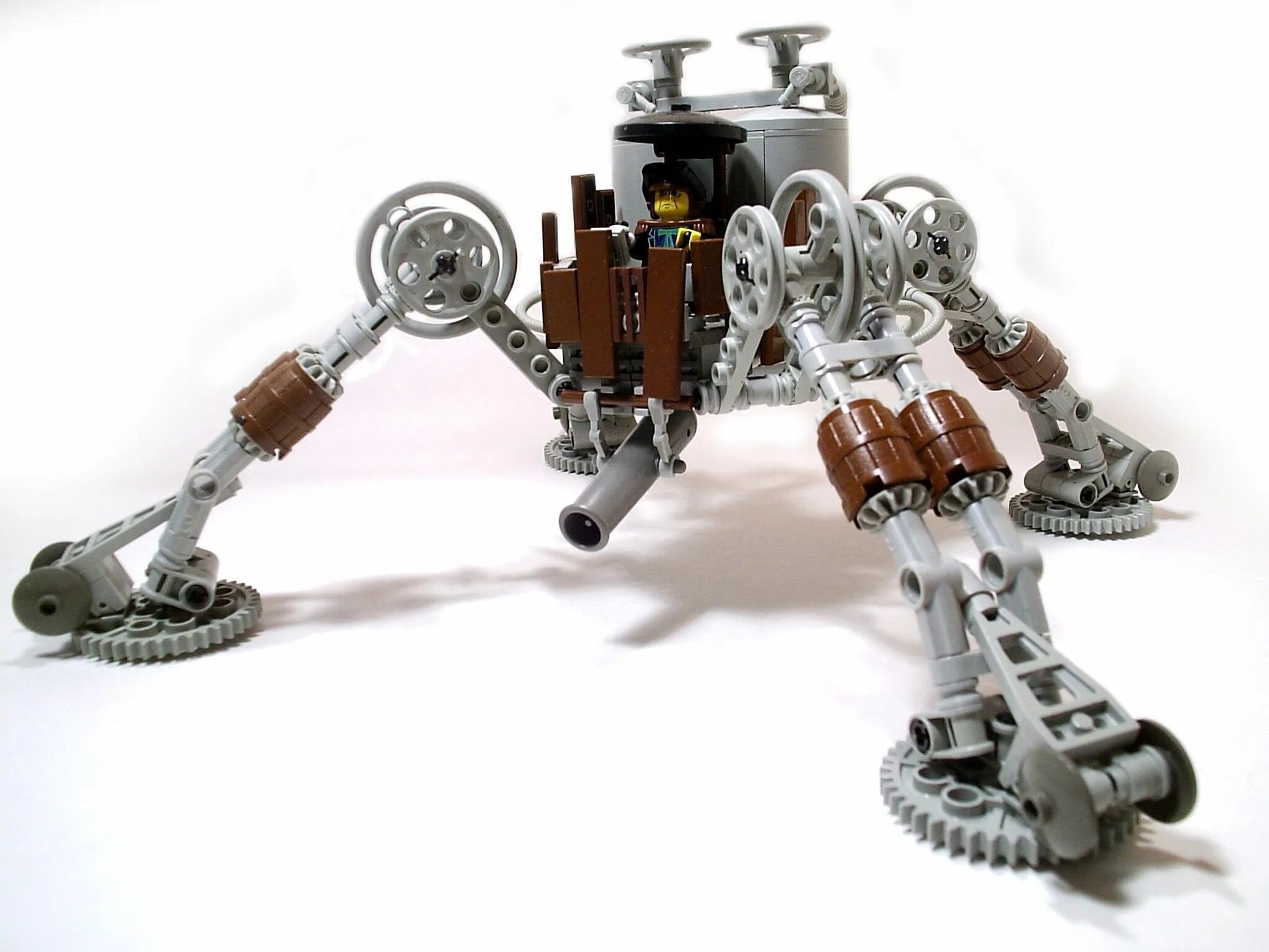 Картинки самоделки Legohaulic’s Three-Legged Steampunk Walker The Brothers Brick LEGO Blog Lego, Am