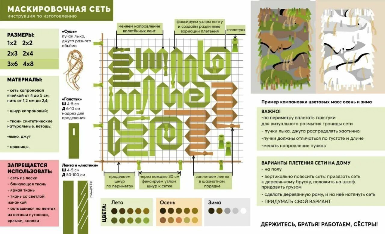 Картинки схемы образцов плетения маскировочных сетей Новости - Город Енисейск