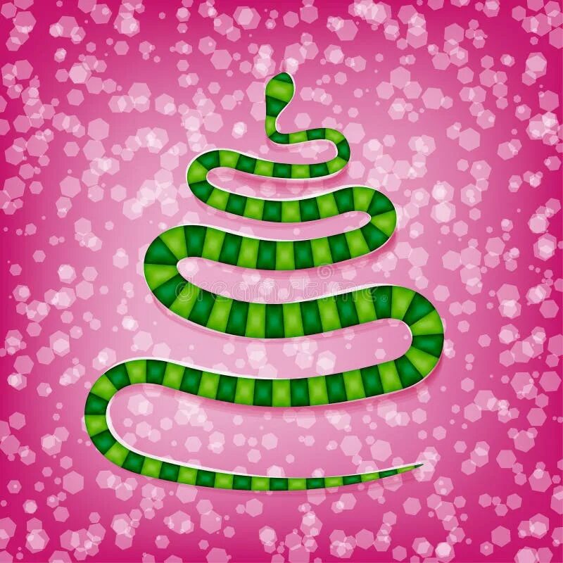 Картинки со змеей на новый год Chinese Snake Symbol of the New Year Stock Vector - Illustration of serpent, hol