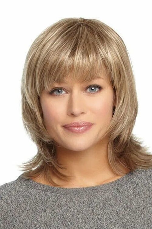 Картинки стрижек на средние волосы женские Devotion Wig by Eva Gabor Medium hair styles, Haircuts for medium hair, Hairstyl