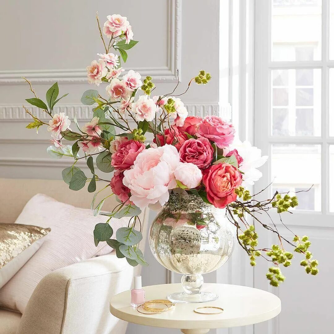 Картинки цветов в интерьере Pin on Home Office Ideas Flower arrangements, Spring floral arrangements, Floral