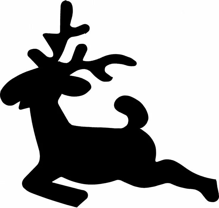 Картинки трафареты на новый год REINDEER JUMPING STENCIL Christmas stencils, Stencil crafts, Stencils