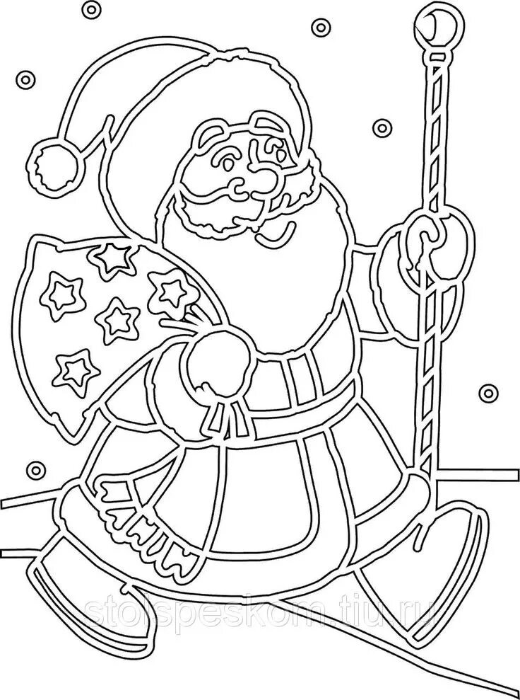 Картинки трафареты на новый год Пин от пользователя Dschek на доске Basteln Дед мороз, Трафареты, Шаблоны трафар