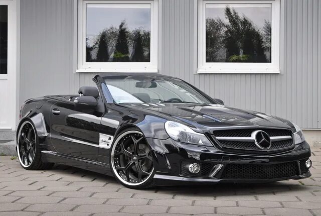 Картинки тюнинг мерседес Mercedes SL Widebody Facelift Converison in Priogress R230. Flickr