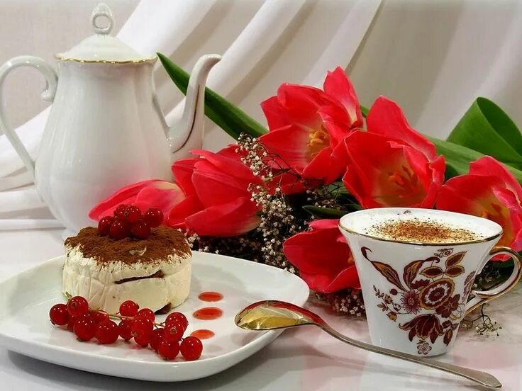 Картинки утро доброе пришло Эллен on Twitter Food, Coffee cake, Good morning coffee