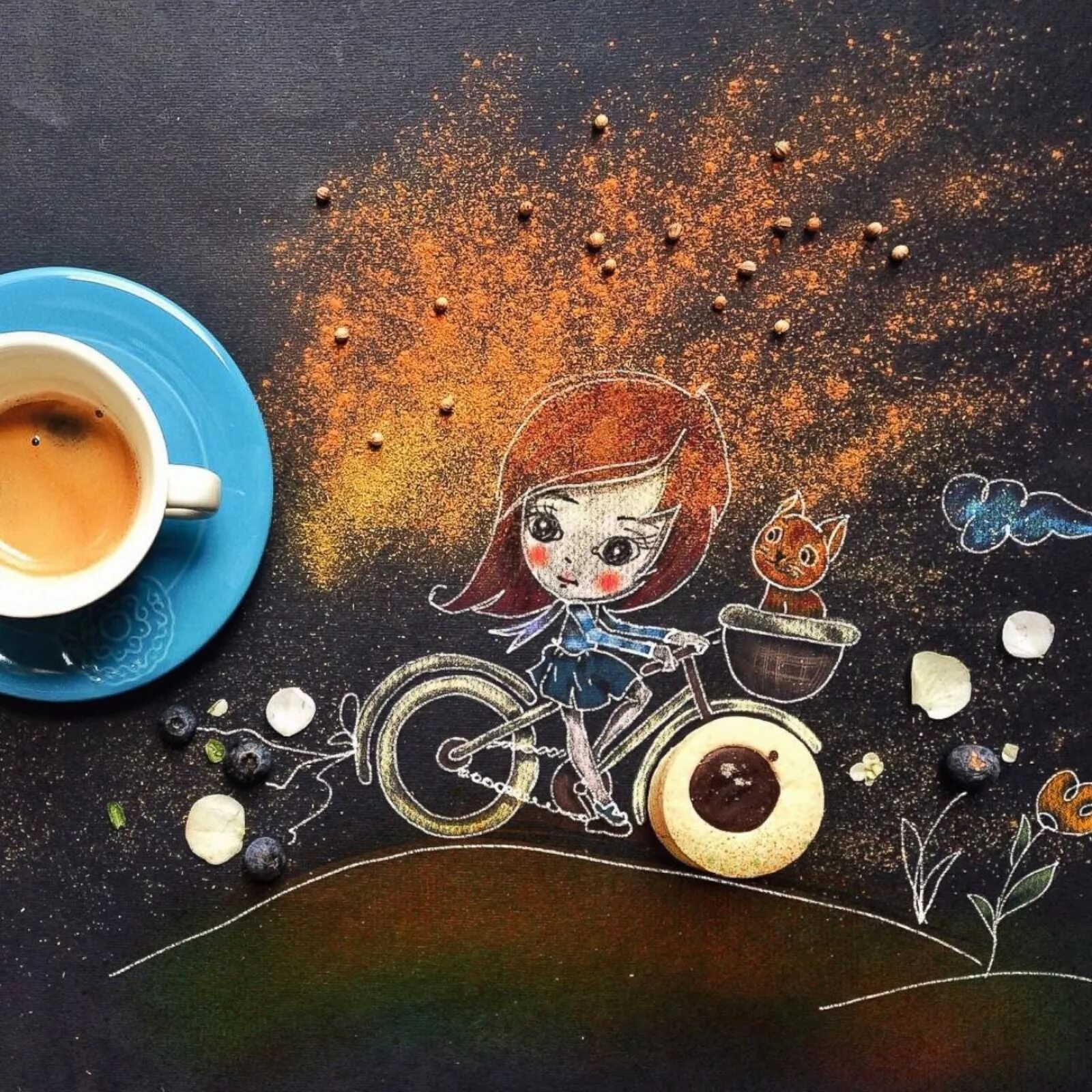 Картинки утро красивые необычные прикольные Whimsical Morning Coffee Drawings - ABC News