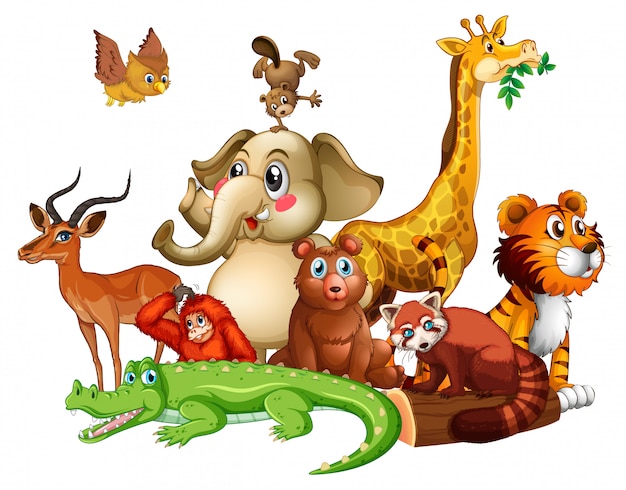 Картинки в виде животных Page 2 Cartoon Mammal Images - Free Download on Freepik