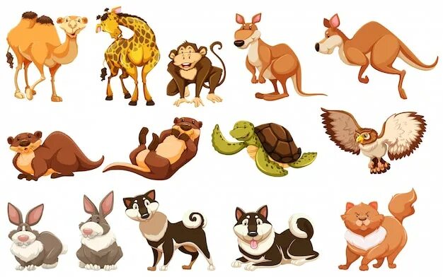 Картинки в виде животных Page 2 Australia animals Vectors & Illustrations for Free Download Freepik