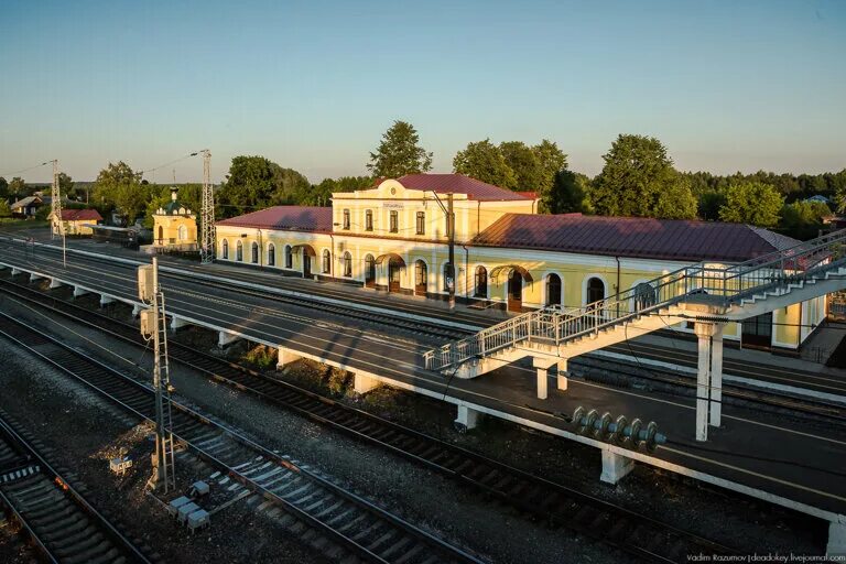 Картинки железнодорожная станция лая 3 фото Железнодорожный вокзал, train station, Russia, Vladimir Region, Gorokhovetskiy r