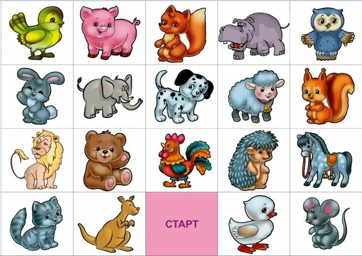 Картинки животных для малышей цветные Animali, Infanzia, Scuola