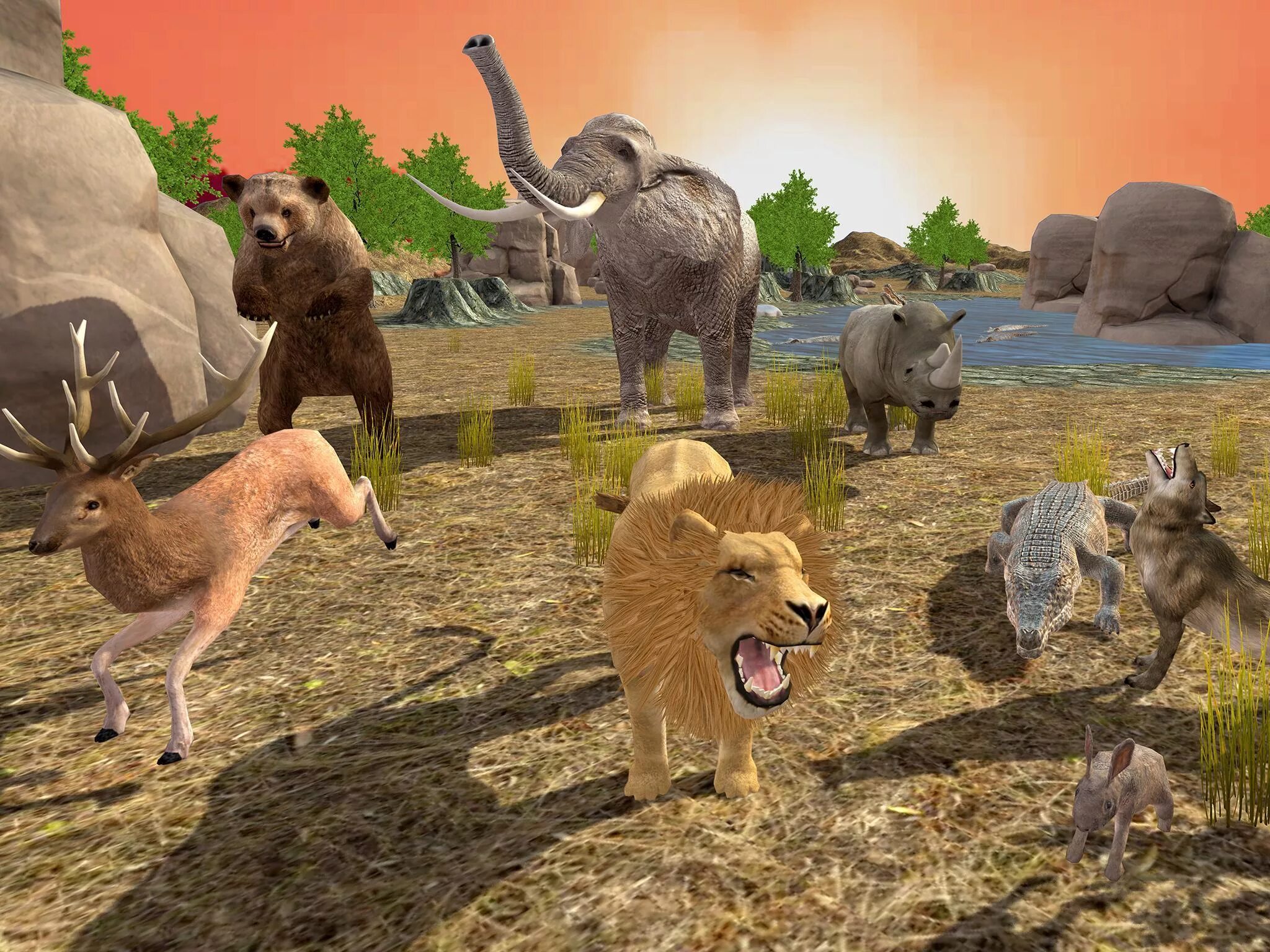 Картинки животных играть Скачать Lion Simulator животных APK для Android