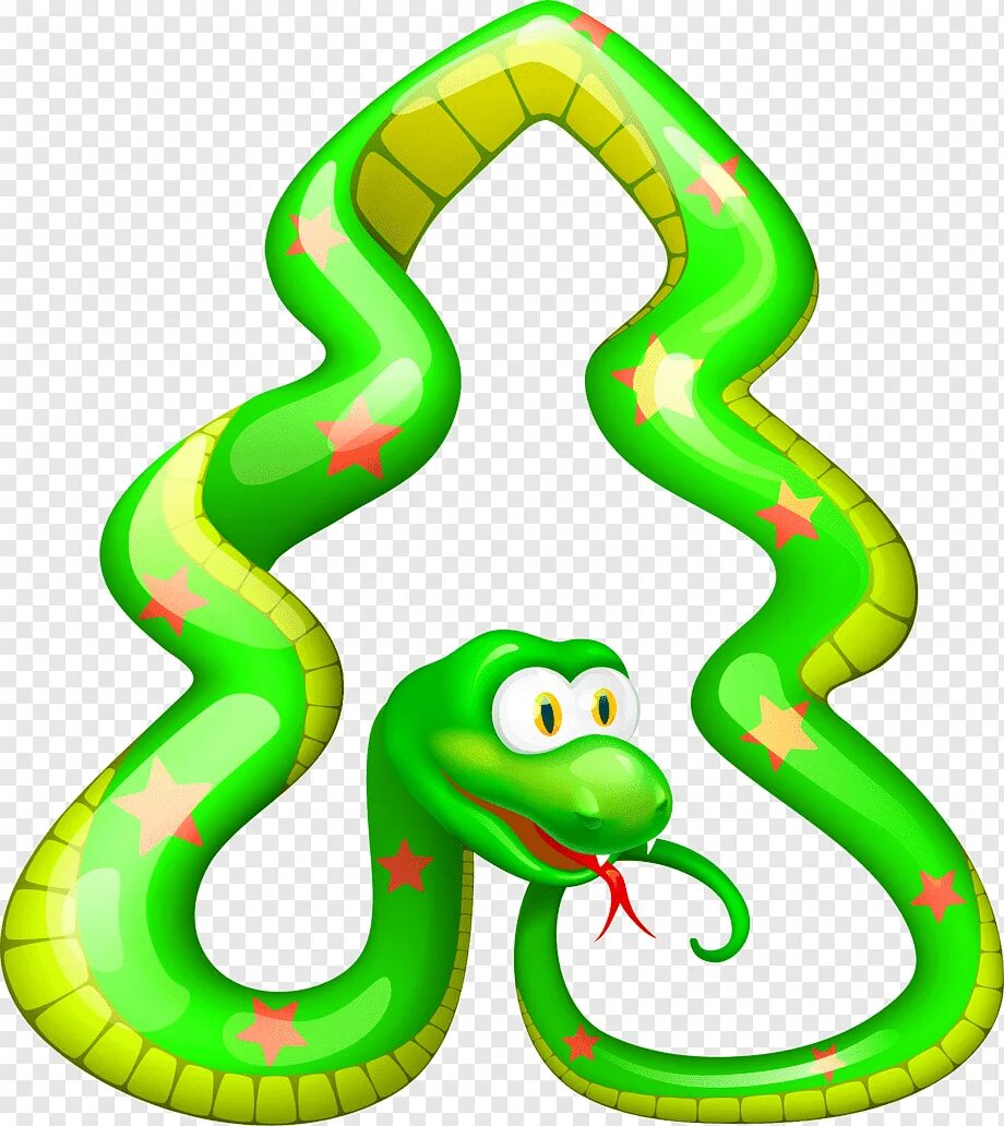 Картинки змеи для детей на новый год Snake New Year tree Chinese astrology Gift, painted green snake, horse, watercol