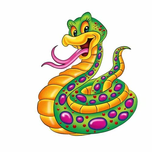 Картинки змеи для детей на новый год Snake New Year\Символ 2013 года, Змея - png клипарт Baby animal drawings, Snake 