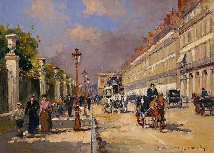 Картины 19 века фото Édouard Cortès Post-Impressionist painter Paris painting, Post impressionists, I